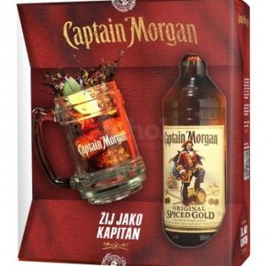 Captain Morgan Spiced Gold + korbel 0,7l 35% GB