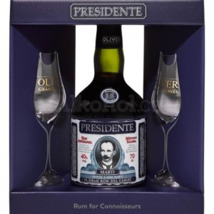 Presidente Marti 15y 0,7l 40% + 2x sklo GB