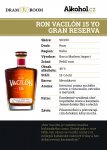 Ron Vacilón Gran Reserva 15y 0,04l 40%
