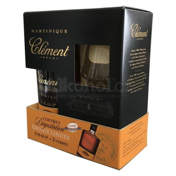 Clement Vieux VSOP 0,7l 40% + 2x sklo GB