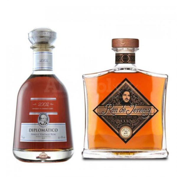 Aukce Diplomatico Single Vintage 2002 & Ron de Jeremy XXXO 21y 2×0,7l