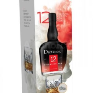 Rum Dictador 12y 0,7l 40% + 1x sklo GB