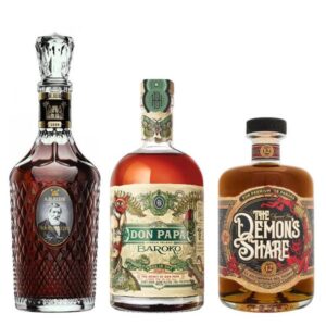 Zvýhodněný set = A.H. Riise Non Plus Ultra + Don Papa Baroko + Demon's Share 12 Y.O.